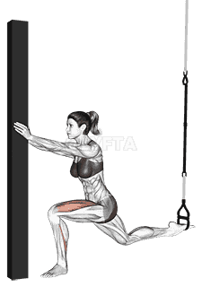 Suspension Single Leg Split Squat demonstration