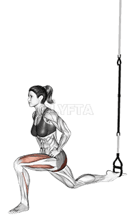 Suspension Single Leg Split Squat demonstration