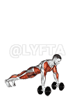 Dumbbell burpee demonstration