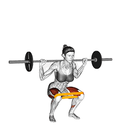Resistance Band Full Squat demonstration