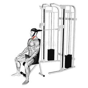 Cable Seated Neck Flexion demonstration