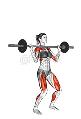 Barbell Power Jerk demonstration