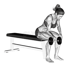 Dumbbell One arm Wrist Curl demonstration