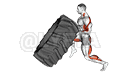 StrongMan Tire Flip demonstration