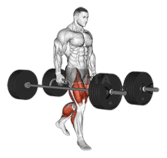 StrongMan Barbell Farmers Walk demonstration