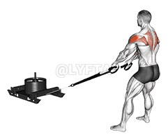 Power Sled High Pull demonstration