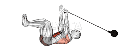 Band Upper Body Resistance Dead Bug demonstration