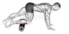 Roll Anterior Calf Foam Rolling demonstration