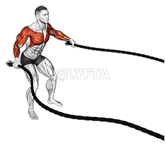Battling Ropes Fly demonstration
