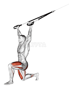 Suspender Forward Lunge with Rear Fly demonstration