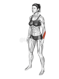 Side Wrist Pull Stretch demonstration