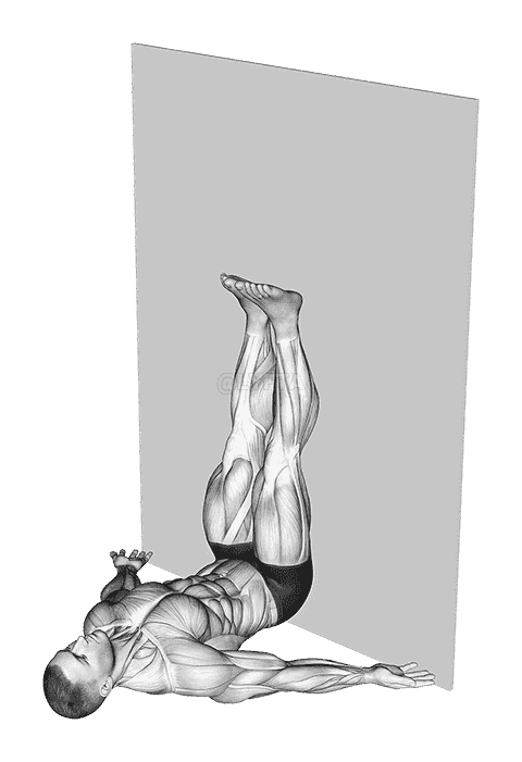 Legs-Up The Wall Yoga Pose demonstration