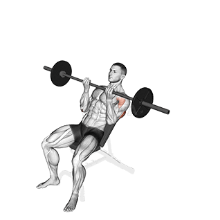 Barbell Incline Reverse-grip Press demonstration