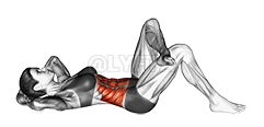 Hand Opposite Knee Crunch demonstration
