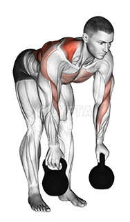 Kettlebell Alternating Row demonstration