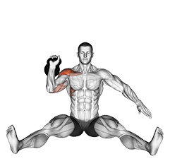 Kettlebell Seated Press demonstration