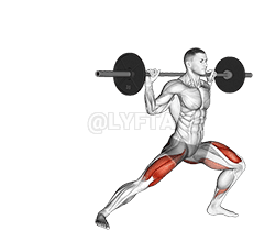 Barbell Lateral Lunge demonstration