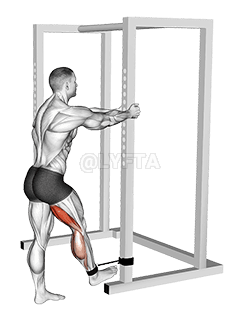 Band Standing Leg Curl demonstration