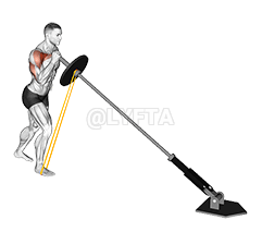 Landmine Resistance Band One Arm Shoulder Press demonstration