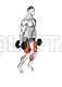 Dumbbell Squat Lunges Jump Complex demonstration