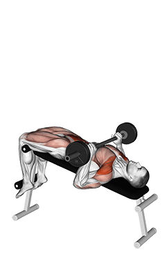 Barbell Press Sit-Up exercise demonstration