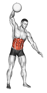 One Arm Slam exercise demonstration