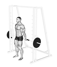 Smith Standing Back Wrist Curl exercise demonstration