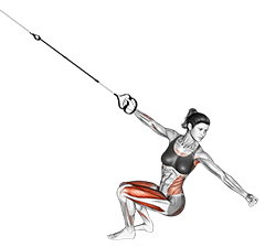 Suspension Squat Power Pull exercise demonstration