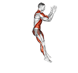 Backward Jump exercise demonstration for Plyometrics, Body weight