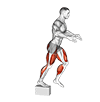 Single Leg Stride Jump exercise demonstration for Plyometrics, Body weight