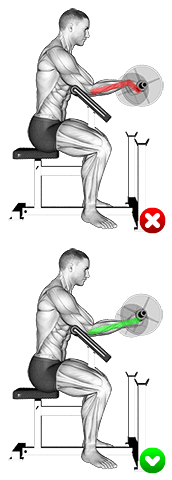 Preacher Curl - Wrists exercise demonstration for Biceps, and Upper Arms, EZ Barbell