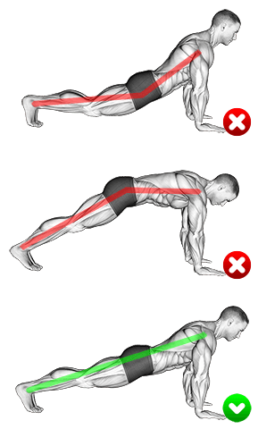 Push-up - Start position exercise demonstration