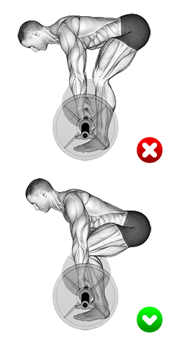 Deadlift - Hips exercise demonstration for Thighs, Barbell