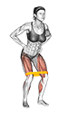 Resistance Band Toe Touch exercise demonstration for Hips, Resistance Band