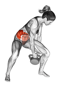 Kettlebell Figure 8 exercise demonstration for Waist, Kettlebell