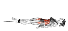 Band jack knife sit up exercise demonstration for Hips, and Waist, Band
