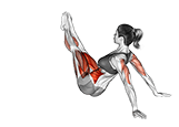 Hip Twist Supported Arms exercise demonstration