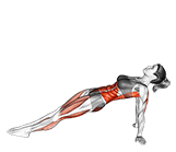 Leg Pull exercise demonstration for Thighs, Body weight