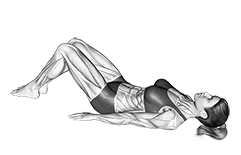 Leg Raise exercise demonstration for Thighs, Body weight