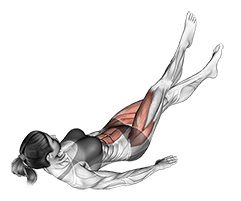 Scissors exercise demonstration for Hips, Body weight