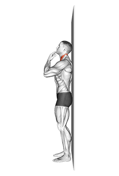 Assisted Chin Tuck exercise demonstration