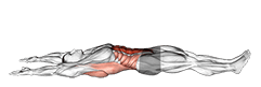 Arms Overhead Full Sit-up exercise demonstration for Back, and Waist, Body weight