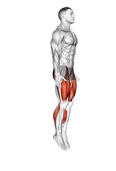 Semi squat Jump exercise demonstration for Cardio, Body weight