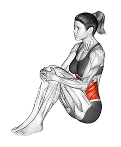 Abdominal Stretch exercise demonstration for Waist, Body weight