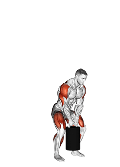 StrongMan Keg Toss exercise demonstration for Back, and Hips, and Shoulders, Weighted