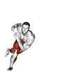 Skater Hops exercise demonstration for Cardio, Body weight