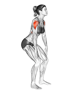 Standing T-raise exercise demonstration