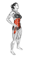 Standing Hip Circle exercise demonstration