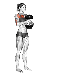 Dumbbell Svend Press exercise demonstration for Chest, Dumbbell