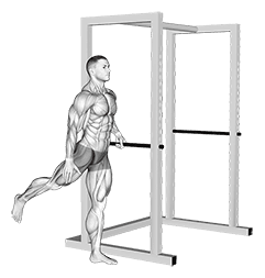 Back Forward Leg Swings exercise demonstration for Hips, Body weight